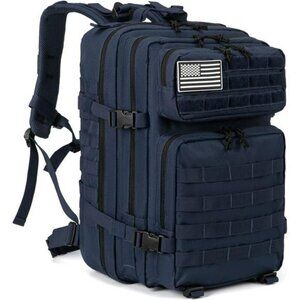 QT&QY 45L Tactical Backpack Molle Military Hiking Bug Out Bag Waterproof